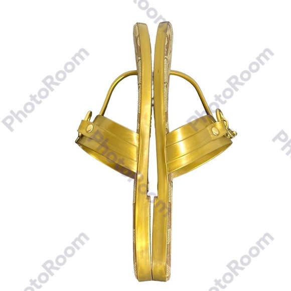 COACH | Rikki Metallic Sandal in Bronze Jelly Signature‎ Gold Lobster Clasp 6 - Picture 10 of 14